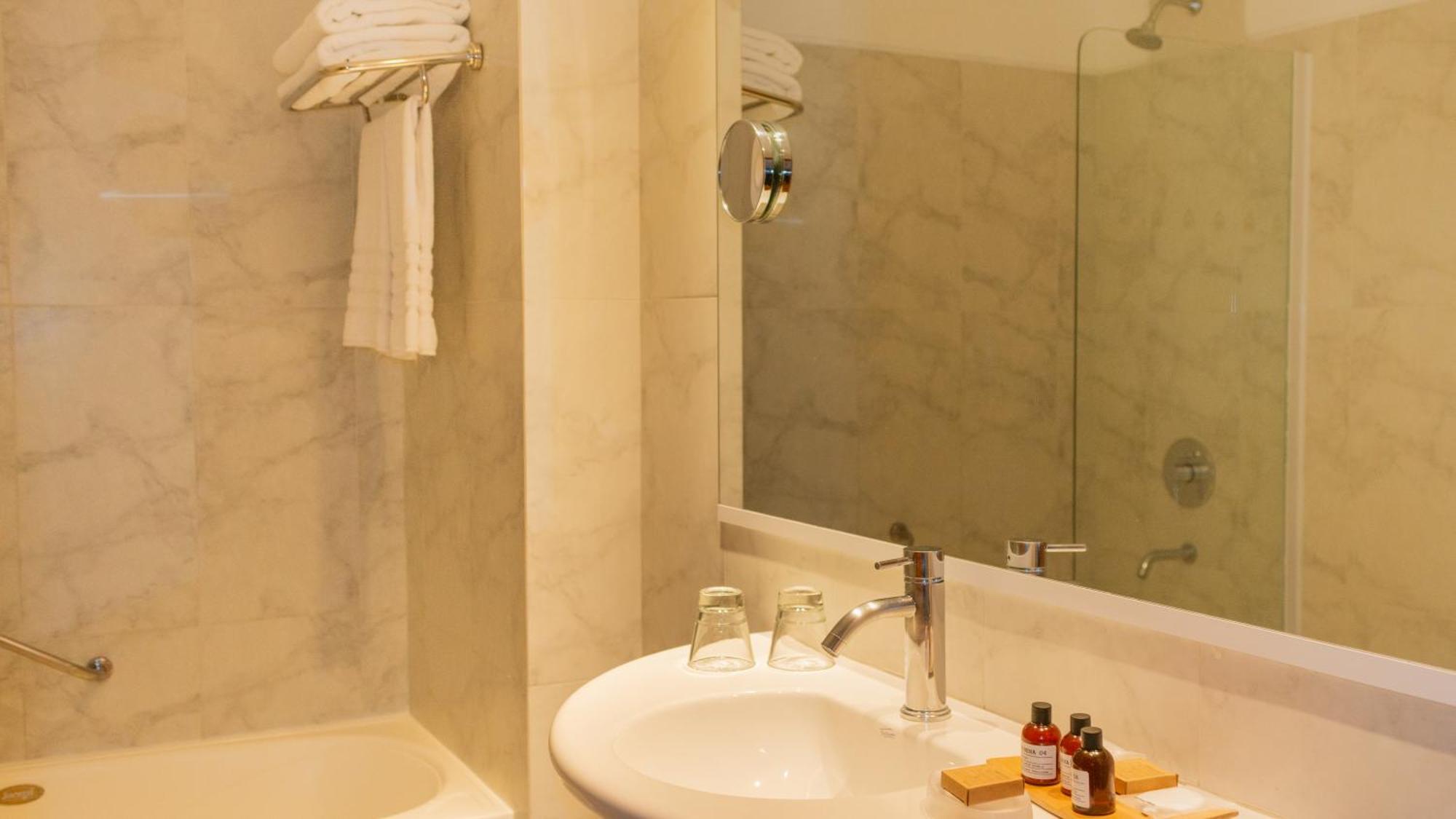 فندق أجنحة وسبا ألما ديل لاغو سان كارلوس دي باريلوتشي المظهر الخارجي الصورة Bathroom